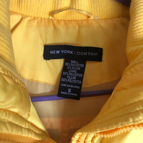 New York & Co Yellow Vest - Picture 2 of 3